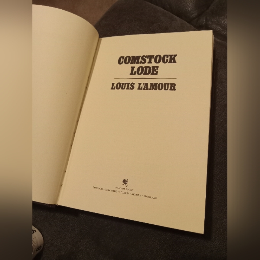 1986 Faux Leather Hardcover Comstock Lode by: Louis L'Amour
